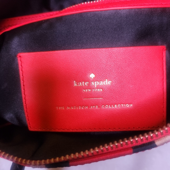 Kate Spade Madison Avenue Stewart Red Carpet Leather Studded Mega Lane Rare Bag - Picture 9 of 16